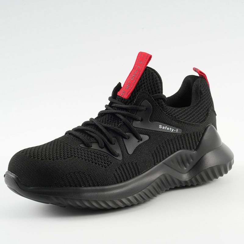 Lightweight, Wear-Resistant, Anti-Smash And Stab-Proof Safety Protective Soft-Soled Work Shoes Labor Protection Shoes Men'S Fly-Knit Breathable Protective Shoes - Image 2